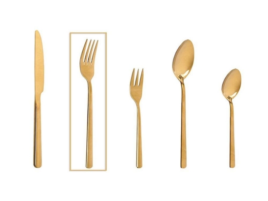 Πιρούνι Φαγητού 20.5cm 18/0 Cug304K12 Kib Gold Espiel Ανοξείδωτο Ατσάλι