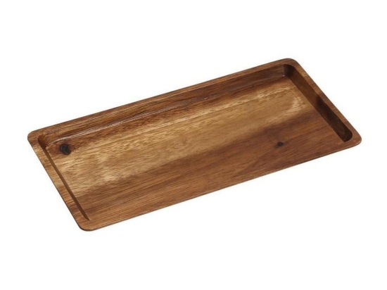 Δίσκος Ορθογώνιος Bag106 12.5Χ25Χ1.5cm Natural Espiel Ξύλο