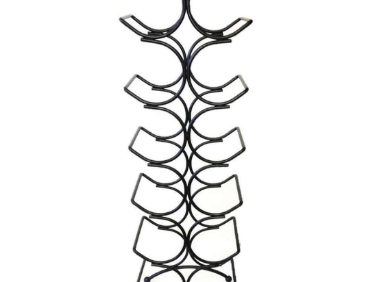 Κάβα Μεγάλη 12 Θέσεων Mtt350 22Χ15Χ69cm Black Espiel Μέταλλο
