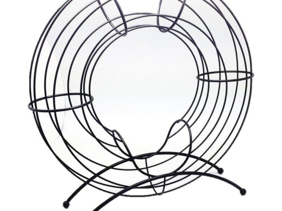 Βάση Φρούτων Κυκλική Mtt336 40cm Black Espiel Μέταλλο