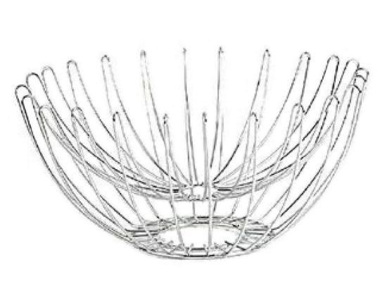 Φρουτιέρα Με Διπλό Τοίχωμα Mtt109 32X32X16cm Silver Espiel Μέταλλο