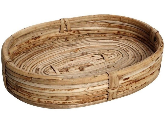 Ψωμιέρα Οβάλ L Kag142 30X20X8cm Natural Espiel Ξύλο
