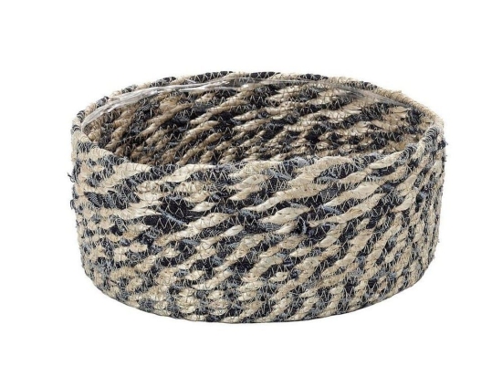 Ψωμιέρα Gas115 23Χ23Χ8cm Beige-Blue Espiel Ψάθα