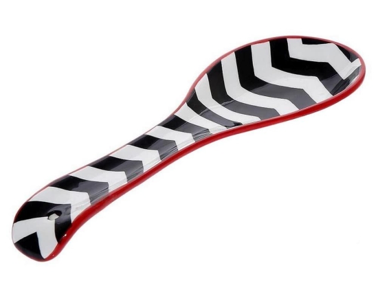 Βάση Κουτάλας Pen106 23cm Black-Red Espiel Κεραμικό