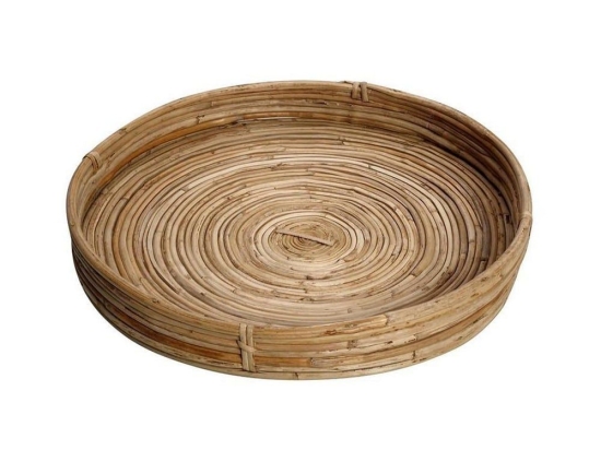 Δίσκος Στρόγγυλος S Kag147 35Χ35Χ4cm Brown Espiel Ξύλο