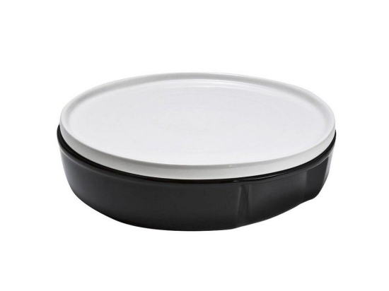 Πυρίμαχο Σκεύος Με Καπάκι BEN5001 30cm Black-White Espiel Πορσελάνη