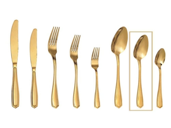 Κουτάλι Empire GYG205K12 18,5cm Gold Espiel Ανοξείδωτο Ατσάλι