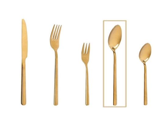 Κουτάλι Fortune CUG303K12 20,5cm Gold Espiel Ανοξείδωτο Ατσάλι