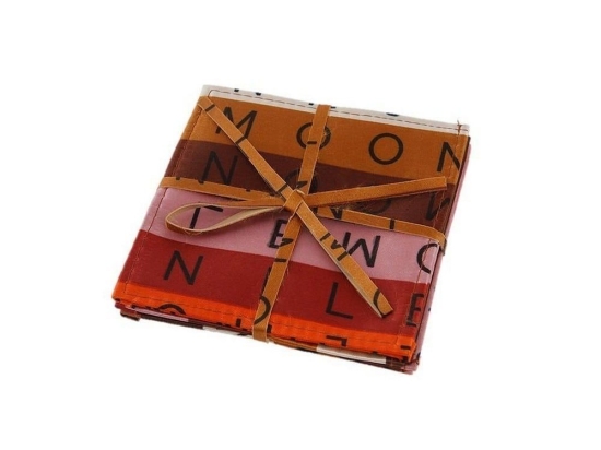 Σουβέρ (4Σετ/6Τμχ) HEN221 10x10cm Multi Espiel Πολυέστερ