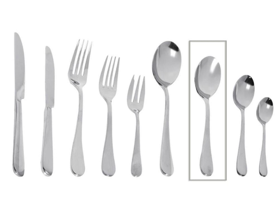Κουτάλι Benefit Σετ 6 τμχ CUS405K12 17,7cm Silver Espiel Ανοξείδωτο Ατσάλι