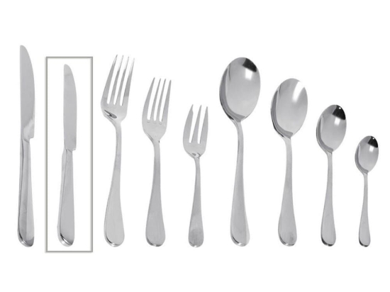 Μαχαίρι Benefit Σετ 6 τμχ CUS402K12 19,2cm Silver Espiel Ανοξείδωτο Ατσάλι