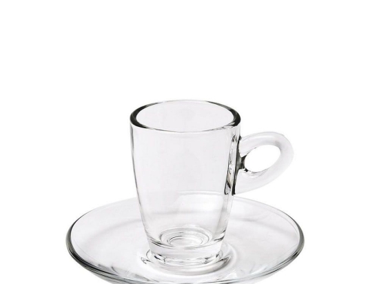Φλυτζάνι Espresso Mocca (Σετ 6Τμχ) 7,5cl 7.2cm Γυάλινο Clear Espiel Γυαλί