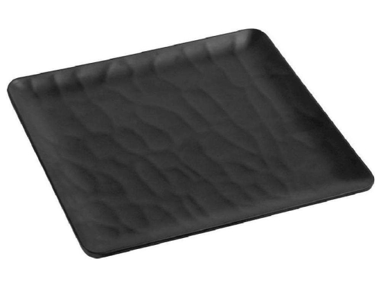 Πιάτο Ρηχό Τετράγωνο Wavy Matte MLB349K36-6 Φ26cm Black Espiel Μελαμίνη