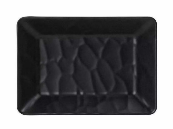 Μπωλ Ορθογώνιο Wavy Matte MLB471K120-6 14x10cm Black Espiel Μελαμίνη