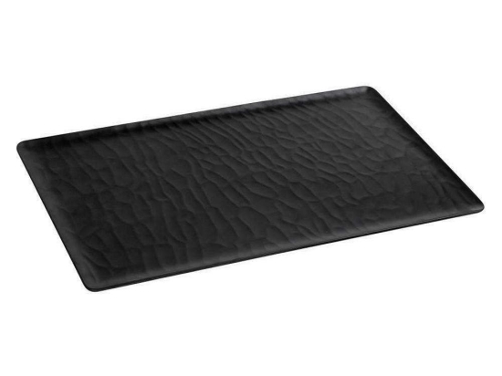Πιατέλα Σερβιρίσματος Wavy Matte Mlb534K18-6 53Χ32,5cm Black Espiel Μελαμίνη