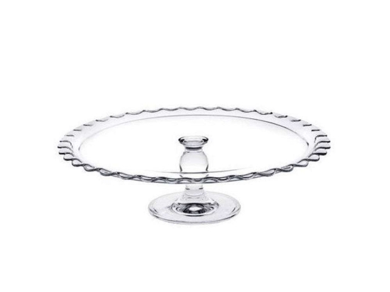 Τουρτιέρα Γυάλινη Με Πόδι Maxi Patisseries SP96804K1 Φ37cm Clear Espiel Γυαλί