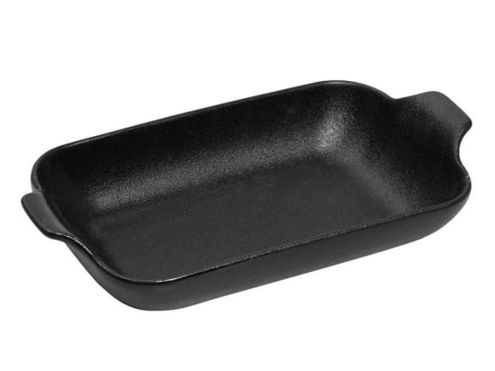Σαγανάκι Ορθογώνιο Πυρίμαχο Lava NOL121K2 25x13,8x5,5cm Κεραμικό Black Espiel Κεραμικό