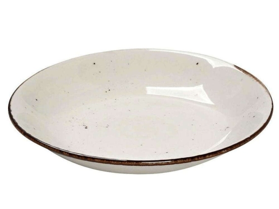 Πιάτο Βαθύ Πορσελάνινο Στρογγυλό Terra TLK105K6 Φ25,5cm Cream Espiel Πορσελάνη