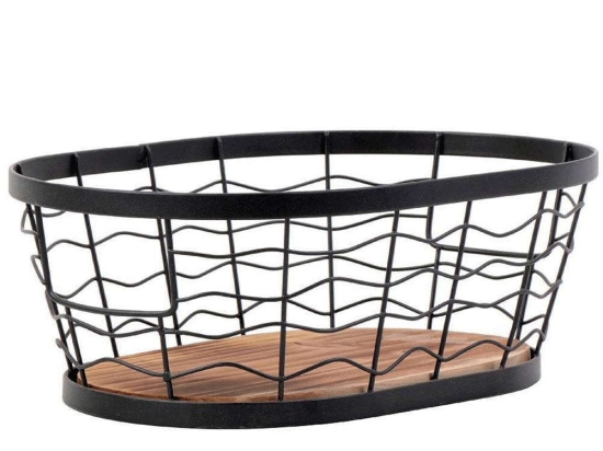 Φρουτιέρα Μεταλλική TAK109 30x21x11cm Black Espiel Μέταλλο