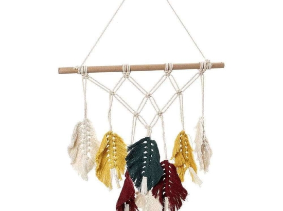 Διακοσμητικό Επιτοίχιο Μακραμέ RAZ121 40x45cm Multi Espiel Βαμβάκι