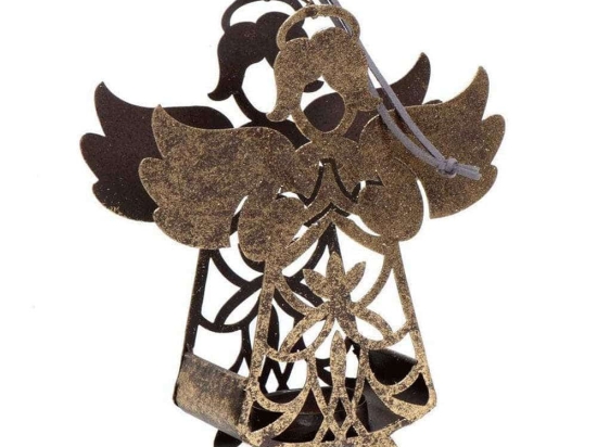 Κηροπήγιο Για Ρεσώ Αγγελάκι MRA115K4 21,5cm Gold Espiel