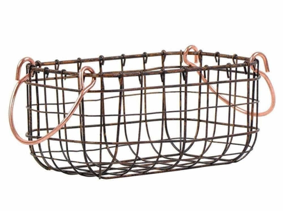 Καλάθι Σερβιρίσματος Μεταλλικό TAK122 30x20x14cm Bronze Espiel Μέταλλο