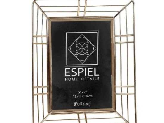 Κορνίζα FAM535 25x20cm Gold Espiel Μέταλλο