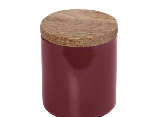 Δοχείο Με Καπάκι Essentials OWD130K6 8x8x9cm Pomegranate Espiel Κεραμικό