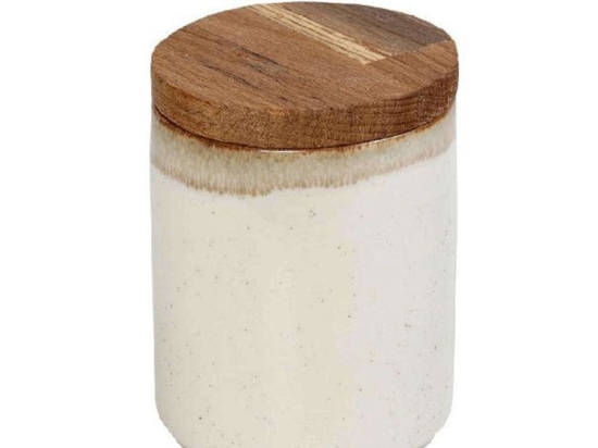 Δοχείο Με Καπάκι Essentials OWQ130K6 8x8x9cm Multi-Beige Espiel Κεραμικό