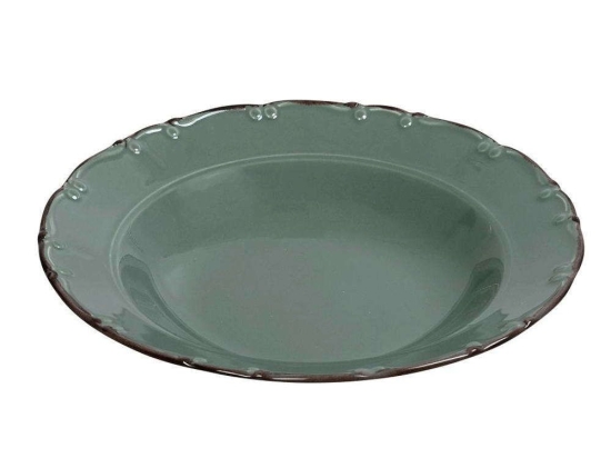 Πιάτο Βαθύ Liana TLU104K6 Φ23cm Green-Brown Espiel Πορσελάνη