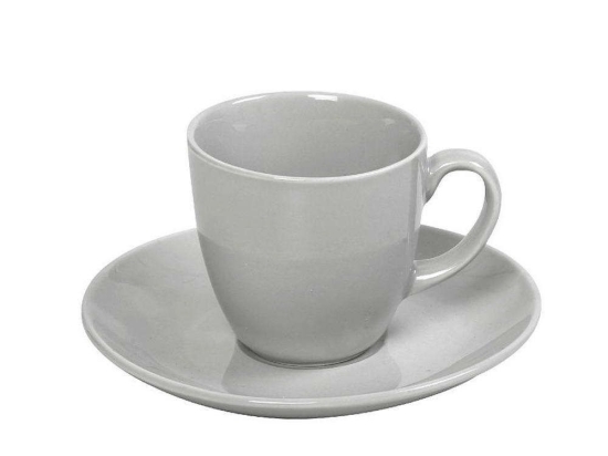 Φλυτζάνι Καφέ Essentials OWA101K6 90ml Light Grey Espiel Κεραμικό