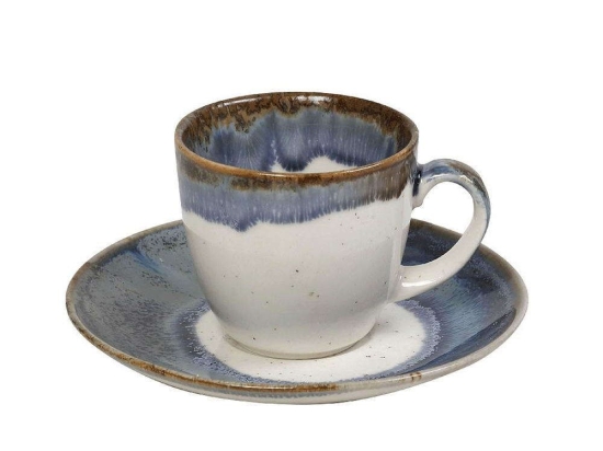 Φλυτζάνι Καφέ Essentials OWR101K6 90ml Multi-Blue Espiel Κεραμικό