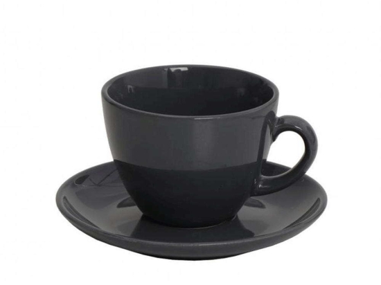 Φλυτζάνι Τσαγιού Essentials OWB102K6 220ml Anthracite Espiel Κεραμικό