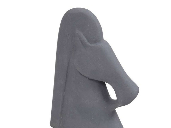 Διακοσμητικό Άλογο G.S2.N49K4 12cm Dark Grey Espiel Γύψος