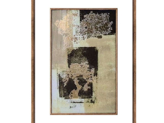 Κάδρο MAF163 50x2x70cm Gold Espiel Κάθετοι Γυαλί