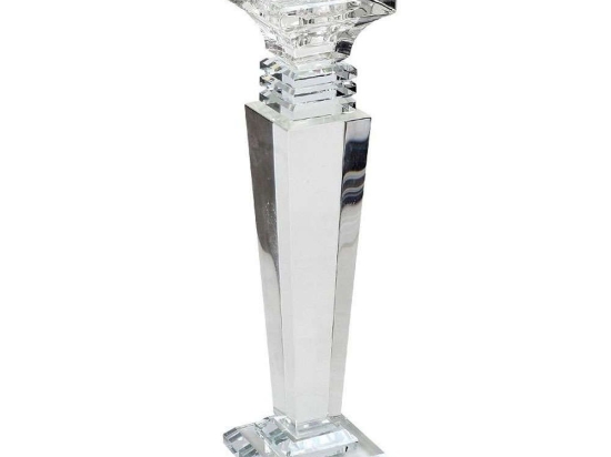 Κηροπήγιο Κρυστάλλινο XAS118 6,5x6,5x21cm Clear Espiel Κρύσταλλο
