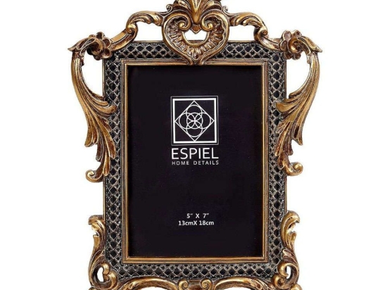 Κορνίζα ZEK325 10x15cm Black-Gold Espiel Πολυρεσίνη