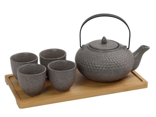 Σετ Τσαγιού Με Κούπα Και Φίλτρο Ritual SPI118 750ml 30x17x12cm Grey Espiel Κεραμικό