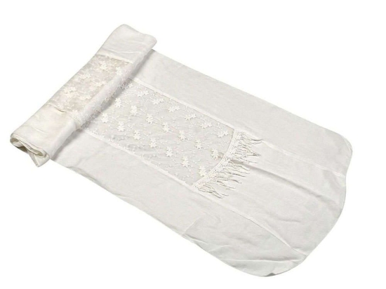 Τραβέρσα ARF233 200x50cm White Espiel 50X200 100% Βαμβάκι