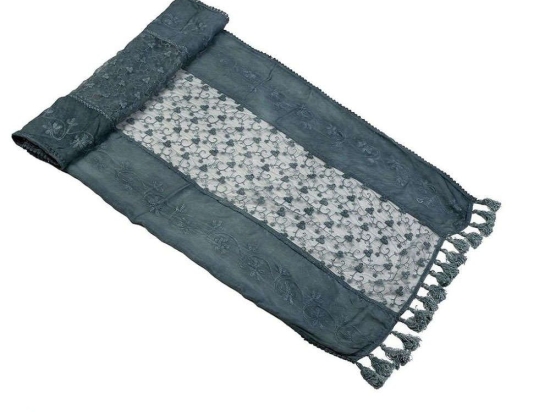 Τραβέρσα ARF226 190x50cm Blue Espiel 50X190 100% Βαμβάκι