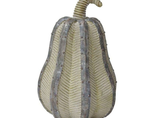 Διακοσμητική Κολοκύθα VRE222 16x16x23cm Grey Espiel Πολυρεσίνη