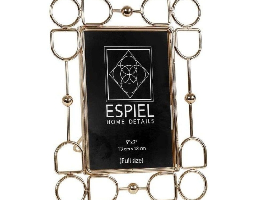 Κορνίζα Μεταλλική FAM525 10x15cm Gold Espiel Μέταλλο