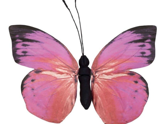 Διακοσμητική Πεταλούδα Τοίχου FTE323K6 30x27x3cm Pink Espiel Χαρτί