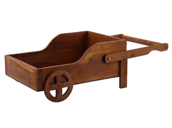 Διακοσμητικό Καρότσι Ξύλινο HOM2346 46x22x16cm Natural Espiel Ξύλο