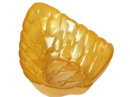 Μπωλ Γυάλινο (Σετ 12Τμχ) AD3802Y 12x12cm Yellow Espiel Γυαλί