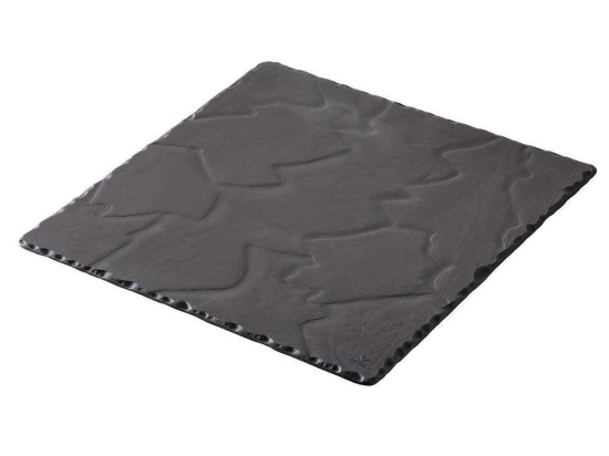 Πιατέλα Σερβιρίσματος Basalt RV641913K3 30x30x0,7cm Black Revol Πορσελάνη