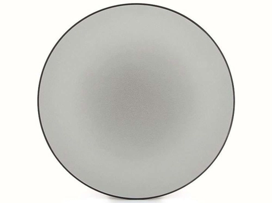 Πιάτο Γλυκού Equinoxe RV649494K6 21,5x21,5x2,5cm Grey Revol Πορσελάνη