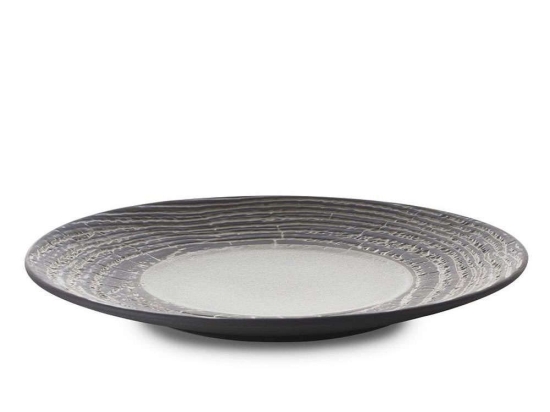 Πιάτο Γλυκού  Arborescence RV648475K6 21,5x21,5x2,5cm Grey Revol Πορσελάνη