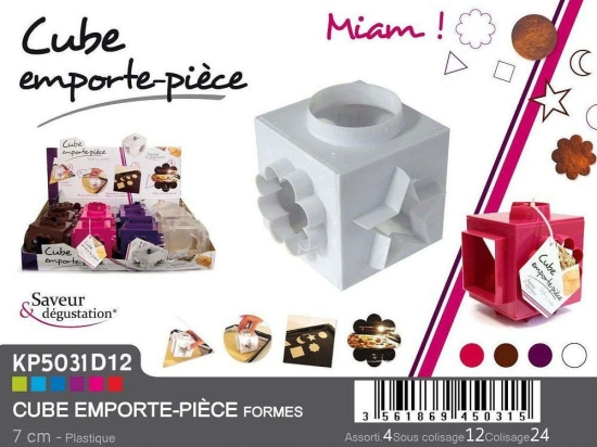 Φόρμα Για Μπισκότα KP5031D12 7x7x7cm Multi Espiel Πλαστικό