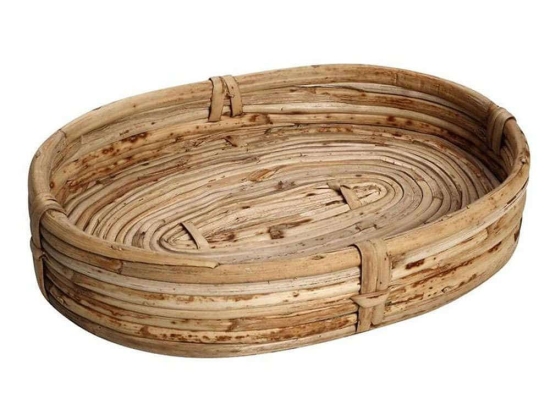 Ψωμιέρα Ξύλινη KAG144 22x14x4cm Natural Espiel Ξύλο